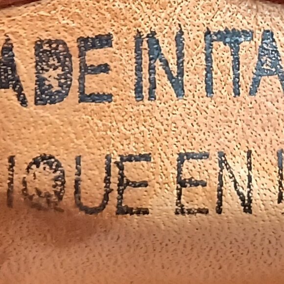 Saks Fifth Avenue Woven Leather Slip-On Loafers Mens 10 Made in Italy Good Cond - Picture 16 of 16